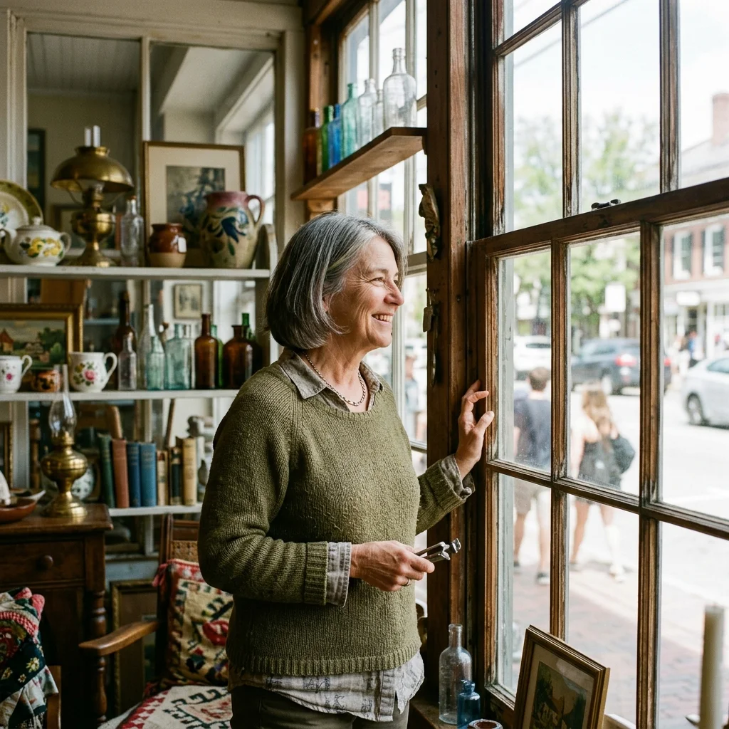 A customer searching for a nearby local business on their phone