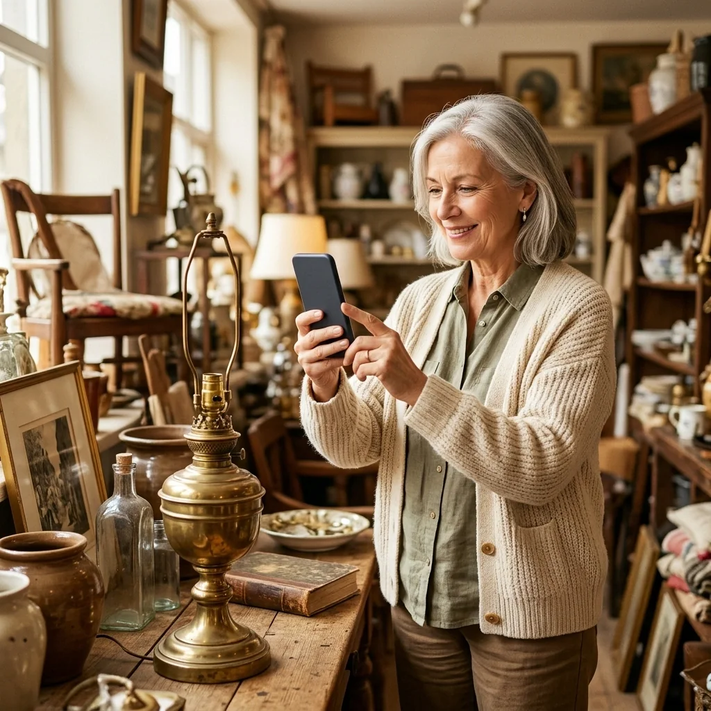 Photographing an item to post