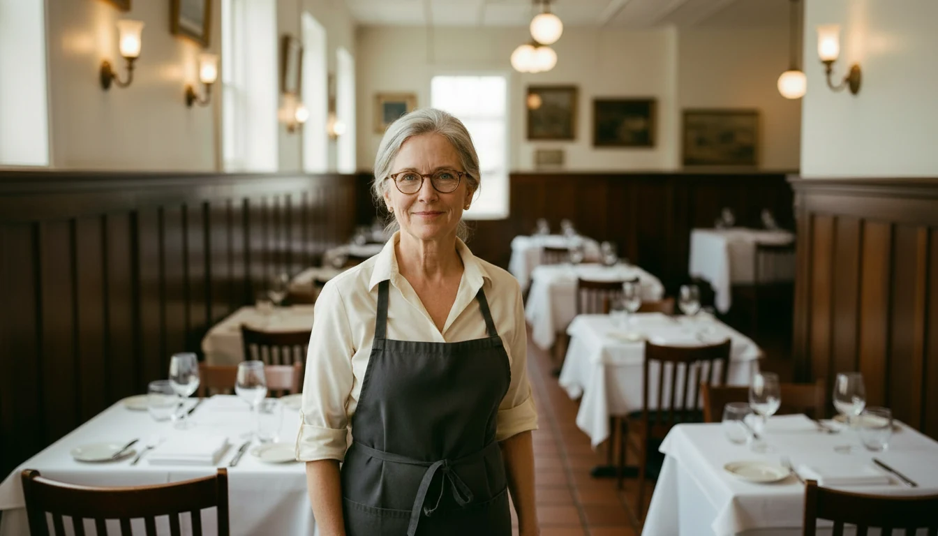 Margaret Ellison, owner of Tampa Pasta House, in her dining room