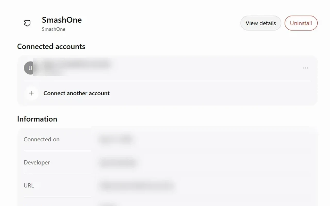 SmashOne in ChatGPT settings, under Plugins