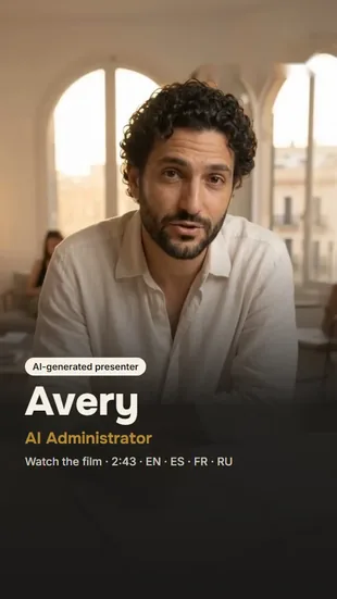 Film cover: Avery, AI Administrator