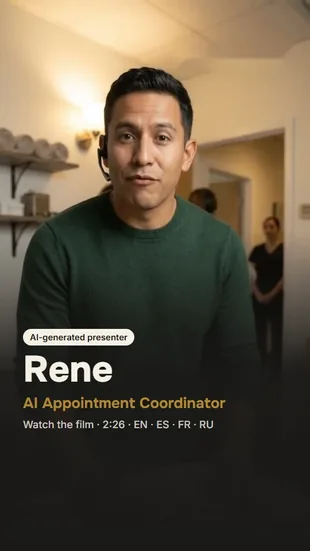 Film cover: Rene, AI Appointment Coordinator