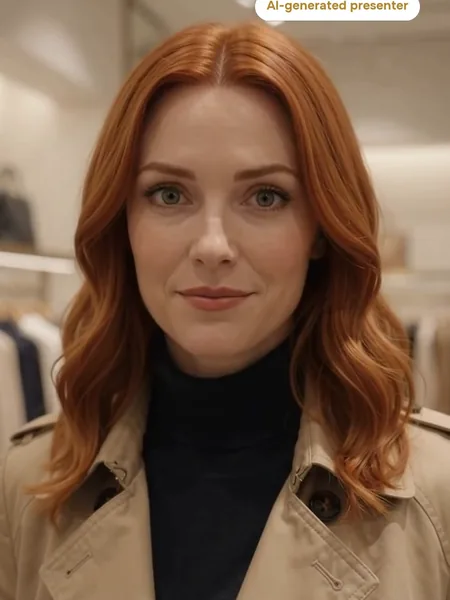 Sloane, AI SMM Manager — frame from Sloane’s film, AI-generated presenter